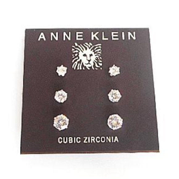 Anne Klein Gold Tone Cubic Zirconia Earrings Collection - Picture 2 of 4